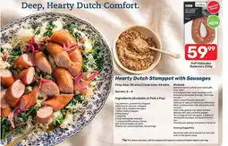 Pick n Pay Comfort - hearty dutch stampot with sausages offer