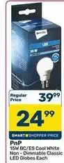 Pick n Pay Hypermarket 15w bc/es cool white non - dimmable classic led globes offer
