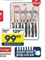 Pick n Pay Prestige - piece steak knife set offer