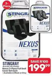 Pick n Pay Hypermarket Nexus 3-piece full seat cover set offer