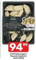 Pick n Pay Shell - uncooked crumbed garlic west coast mussels in half offer