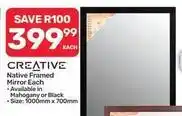 Pick n Pay Hypermarket Creative - native framed mirror each offer
