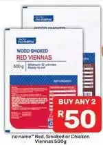 Pick n Pay Red, smoked or chicken viennas offer