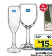 Pick n Pay Duchesses flute glass or wine glass offer