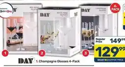 Pick n Pay Pick n pay - champagne glasses 4-pack offer