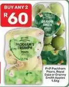 Pick n Pay Triumph - packham pears or granny smith apples offer