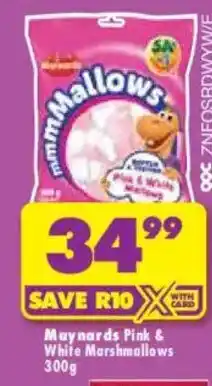 Shoprite Maynards Pink & White Marshmallows offer