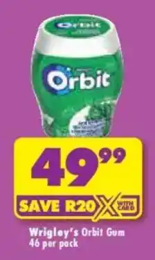 Shoprite Wrigley's Orbit Gum offer
