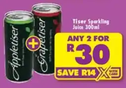 Shoprite Tiser Sparkling Juice offer