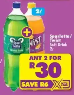 Shoprite Sparletta/Twist Soft Drink offer