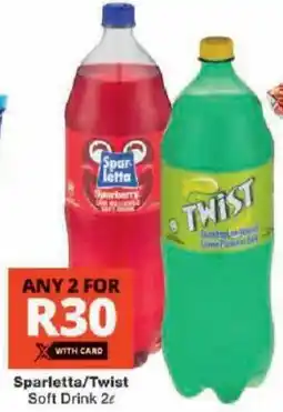 Checkers Sparletta/Twist Soft Drink offer