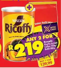 Shoprite Nescafé Ricoffy Instant Coffee/ Refill offer