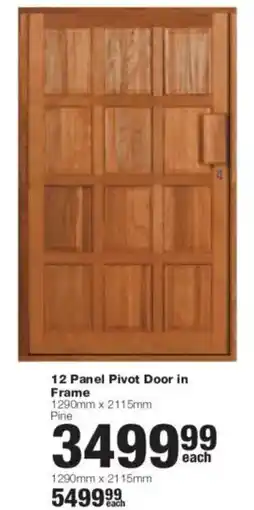 Build It 12 Panel Pivot Door in Frame offer