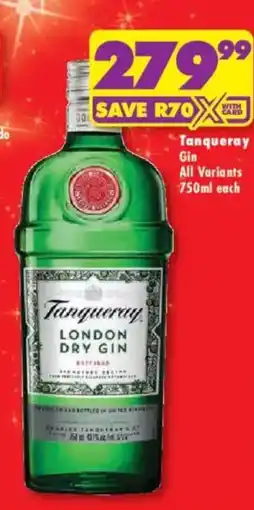 Shoprite Liquor Tanqueray London Dry Gin offer