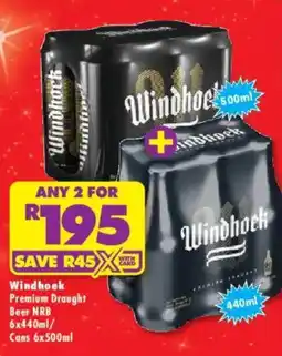 Shoprite Liquor Windhoek Premium Draught Beer NRB offer