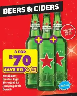 Shoprite Liquor Heineken Premium Lager Beer offer