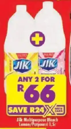 Shoprite JIK Multipurpose Bleach offer