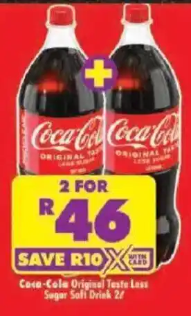 Coca-Cola Original Taste Less Sugar Soft Drink