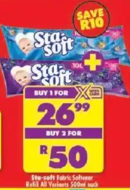 Shoprite Sta-soft Fabric Softener offer