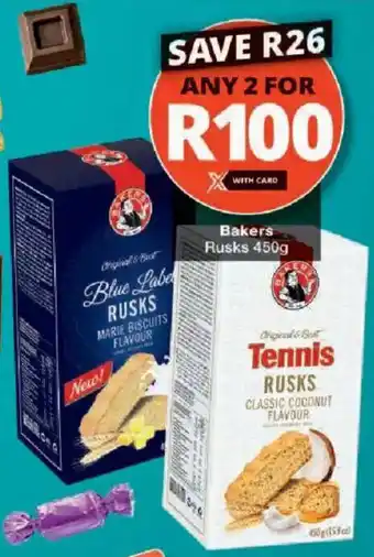 Checkers Bakers Rusks offer