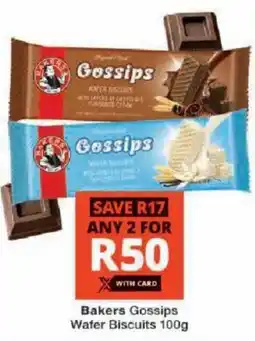 Checkers Bakers Gossips Wafer Biscuits offer