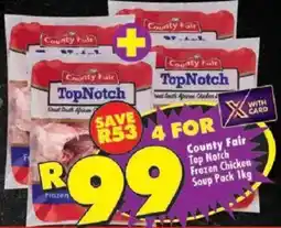 Shoprite County Fair Top Notch Frozen Chicken Soup Pack offer