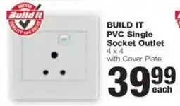 Build It BUILD IT PVC Single Socket Outlet offer