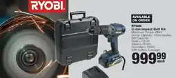 Build It RYOBI Li-ion Impact Drill Kit offer