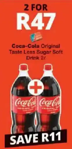 Checkers Coca-Cola Original Taste Less Sugar Soft Drink offer