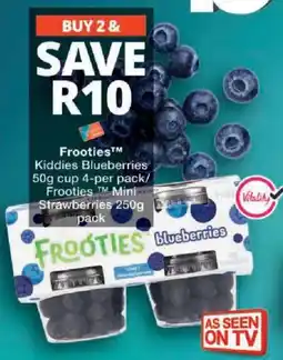 Checkers Frooties Kiddies Blueberries/ Frooties Mini Strawberries offer