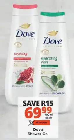 Checkers Dove Shower Gel offer