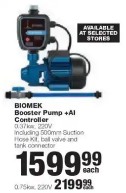 Build It BIOMEK Booster Pump +AI Controller offer