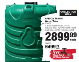 Build It AFRICA TANKS Water Tank offer
