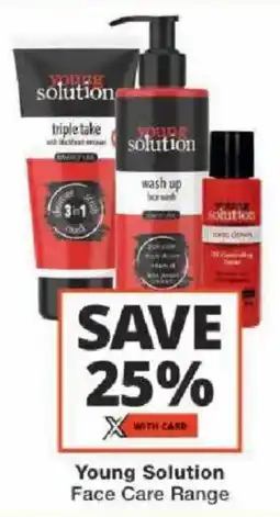 Checkers Young Solution Face Care Range offer