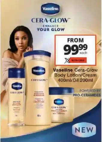 Vaseline Cera-Glow Body Lotion/Cream