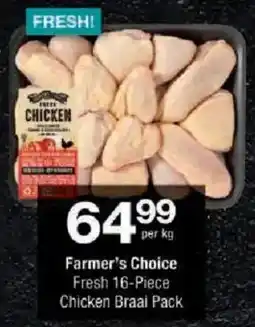 Checkers Farmer's Choice Fresh Chicken Braai Pack offer
