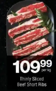 Checkers Thinly Sliced Beef Short Ribs offer