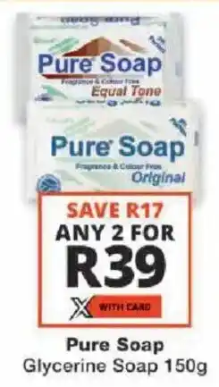 Checkers Pure Soap Glycerine Soap offer