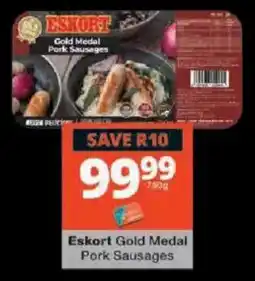 Checkers Eskort Gold Medal Pork Sausages offer