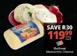 Checkers Galbani Mozzarella Cheese offer