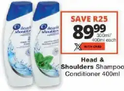 Checkers Head & Shoulders Shampoo Conditioner offer