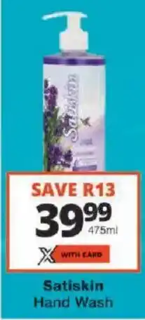 Checkers Satiskin Hand Wash offer