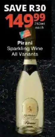 Checkers Pirani Sparkling Wine offer