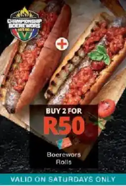 Checkers Boerewors Rolls offer