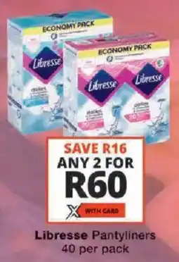 Checkers Libresse Pantyliners offer