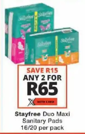 Stayfree Duo Maxi Sanitary Pads