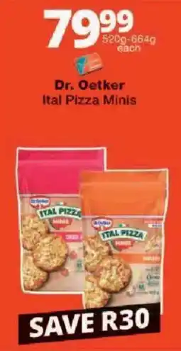 Checkers Dr. Oetker Itali Pizza Minis offer