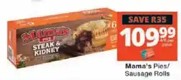 Checkers Mama's Pies Steak & Kidney offer