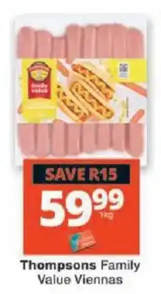 Checkers Thompsons Family Value Viennas offer