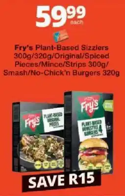 Checkers Fry's Plant-Based Sizzlers offer